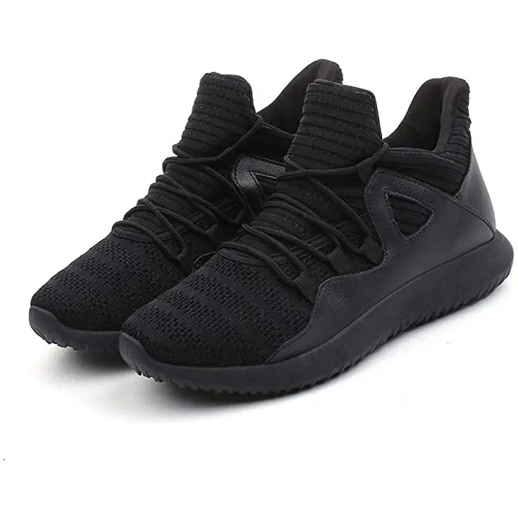 China Fashion Style Unisex Outdoor Knit Lace-up Zapatos Walking Casual Running Shoes